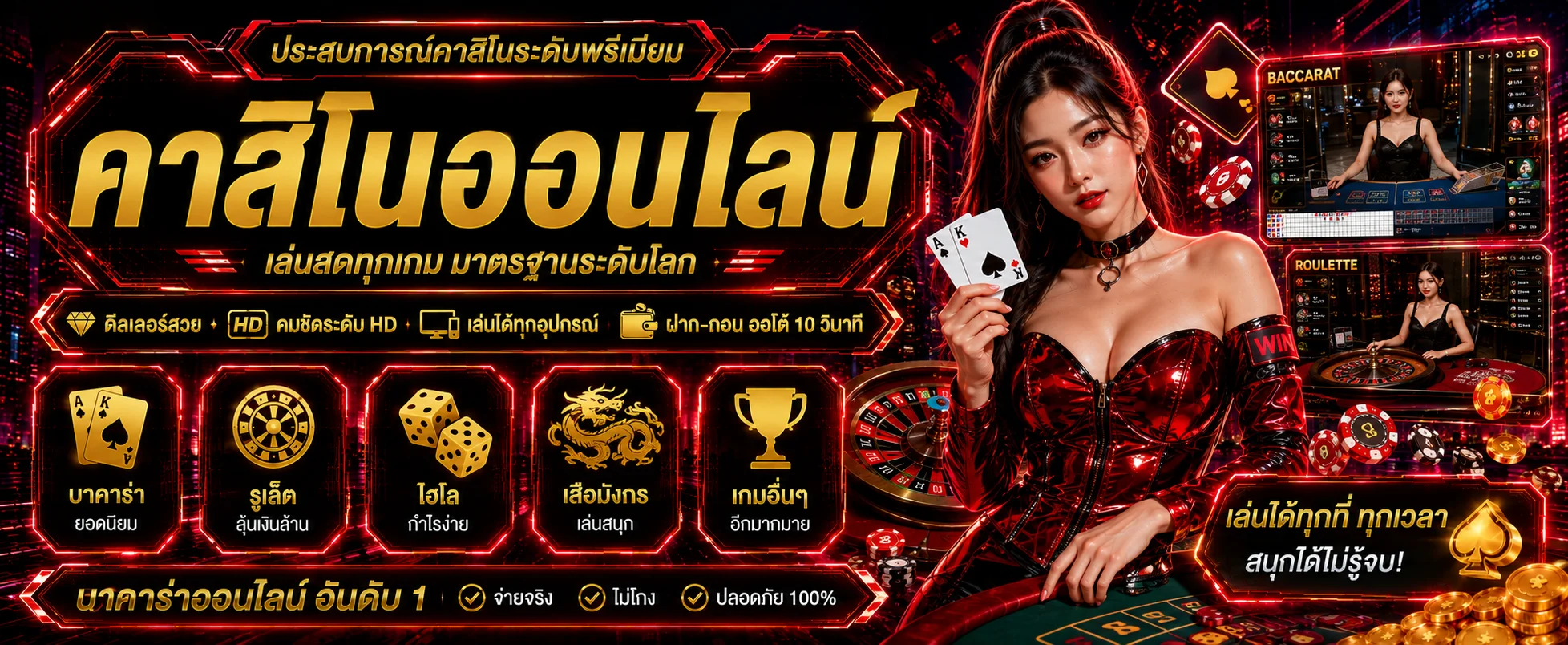 คาสิโนสด LUCKYGO78 บาคาร่าถ่ายทอดจากสตูดิโอจริง
